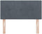 vidaXL - Hoofdbord - met - Knopen - Gequilt - Donkergrijs - 90 - cm - Velvet