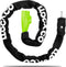 LLOCX Fiets Kettingslot - 1 meter - 6mm Roestvrij Aluminium - Groene Kliksluiting