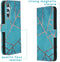 iMoshion Hoesje Geschikt voor Samsung Galaxy A34 (5G) Hoesje Met Pasjeshouder - iMoshion Design Softcase Bookcase - Blauw / Blue Graphic