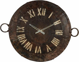 Wandklok vintage iron 89x67 cm