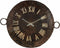 Wandklok vintage iron 89x67 cm
