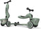 Scoot & Ride Highwaykick 1 - 2in1 Kickboard / Zitje - Verstelbare zithoogte 22,5-29cm - Groen