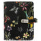 Kalpa 1311-12 Hervulbare Pocket Ringband Agenda Organizer Zee van bloemen zwart 1 week per 2 paginas 2024-2025-2026
