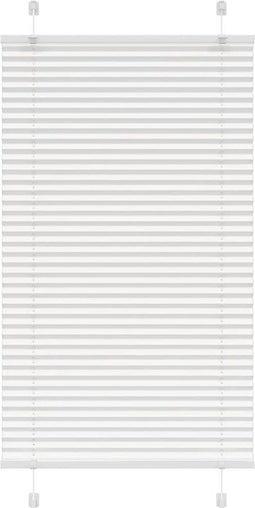vidaXL - Plissé - rolgordijn - 70x150 - cm - stofbreedte - 69,4 - cm - polyester - wit