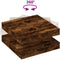 vidaXL - Salontafel - 360 - graden - draaibaar - 70x70x34,5 - cm - gerookt - eiken