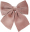 Home & Styling Kerstdecoratie/Kersthanger Velvet Strikken - 13x25cm - Roze