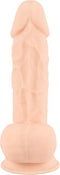Silexd – Zeer Realistische Zuignap Dildo met Zachte Mantel en Harde Kern voor Levensechte Ervaring – 24.3 cm – beigeig