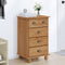 vidaXL - Ladekast - 'ASKIM'Honingbruin - 45,8x40x79 - cm - Massief - Hout