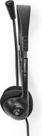 Nedis CHSTU110BK - On-ear USB-headset - Opvouwbare microfoon - Zwart
