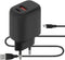 Mobiparts Wall Charger Dual USB-C/USB-A with Micro USB Kabel - Zwart