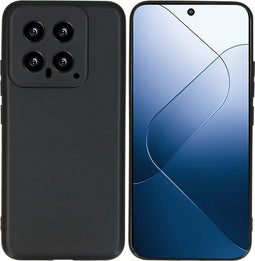 iMoshion Hoesje Geschikt voor Xiaomi 14 Hoesje Siliconen - iMoshion Color Backcover - Zwart