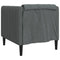 vidaXL Fauteuil - Stof - Donkergrijs - 69x76,5x74,5 cm