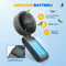 Vulpes Goods® Handventilator PRO - 3in1 Draagbaar - Oplaadbaar USB Ventilator - 4000 mAh - 5 Snelheden - Opvouwbaar Design - Zwart