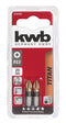 KWB 2 Bits 25mm Titaan Pz 2 Kaart