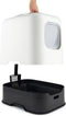 Rotho MyPet Biala - Kattenbak - Modern design - Wit & Antraciet