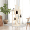 vidaXL - Kattenmeubel - met - sisal - krabpalen - 153 - cm - crèmekleurig