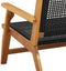 vidaXL - Ligbedden - 2 - stuks - Zwart - 76x67x73,5 - cm - Massief - Acaciahout