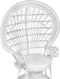Pauwenstoel EMMANUELLE Rotan Wit