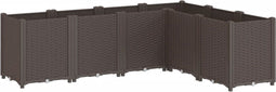 vidaXL - Plantenbak - 160x120x53 - cm - polypropeen - bruin