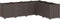 vidaXL - Plantenbak - 160x120x53 - cm - polypropeen - bruin