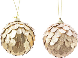Kerstbal foam d8 cm goud a2 kerst