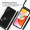 iMoshion Hoesje Geschikt voor Samsung Galaxy A14 (5G) / A14 (4G) Hoesje Met Koord - iMoshion Siliconen design hoesje met koord - Zwart / Dandelion Black