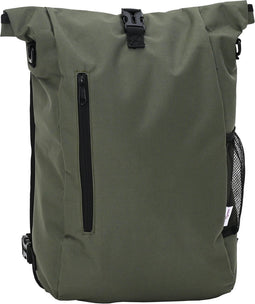 vidaXL - Fietstas - voor - Bagagedrager - 20 - L - Olijf - Groen - 31x13x58 - cm