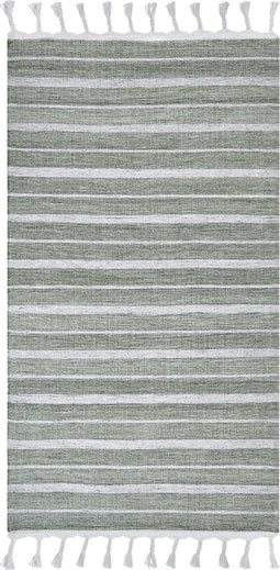 BADEMLI - Vloerkleed - Donkergroen - 80 x 150 cm - Synthetisch materiaal