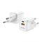 Aisens ASCH-20W2P002-W - Oplader - 20W USB-A en USB-C - Wit