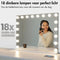 Sansbeauté® Hollywood Spiegel - Make Up Spiegel 80x60cm - 18 Dimbare LED Lampen - 10X Vergroting - Bluetooth - USB Oplaadpoort - Rechthoekig