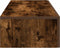 vidaXL - Wandschap - met - lades - 60x26,5x15 - cm - bewerkt - hout - gerookt - eiken