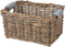 Basil Dorset Fietsmand M - Voor - Rotan - Grijs - Medium