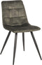 LABEL51 Jelt Eetkamerstoel - Groen - Velvet - Black Frame - Stoel - Normale eetkamerstoel
