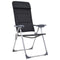 vidaXL - Campingstoelen - 58x69x111 - cm - aluminium - zwart - 2 - st