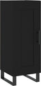 vidaXL - Dressoir - 34,5x34x90 - cm - bewerkt - hout - zwart