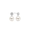 TI SENTO Dames Oorbellen - 925 zilver - Wit parel - 7721PW