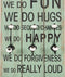 vidaXL - Wandkapstok - met - 6 - haken - HAPPY - LOVE - 120x40 - cm