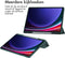 imoshion Tablet Hoes Geschikt voor Samsung Galaxy Tab S9 11.0 inch Plus / Tab S9 FE Plus / Tab S10 Plus - imoshion Trifold Hardcase Bookcase - Groen /Groen
