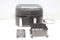 Philips 3000 Series - Dual Airfryer NA351/00 - 9L - Dubbele Mand - Zwart/Zilver