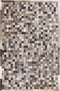 ARMUTLU - Patchwork vloerkleed - Grijs - 140 x 200 cm - Koeienhuid