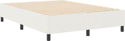 vidaXL - Boxspringbed - in - Crème - 160x200 - cm - van - Corduroy - Stof