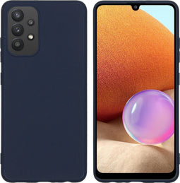 iMoshion Hoesje Geschikt voor Samsung Galaxy A32 (4G) Hoesje Siliconen - iMoshion Color Backcover - Donkerblauw