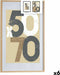 Fotolijsten 62,5 x 2,5 x 92,5 cm Natuurlijk Plastic Hout MDF (6 Stuks)