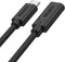 Unitek C14086BK - USB-C Kabel - 5 m - 10000 Mbit/s - Zwart