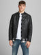 JACK&JONES JJEROCKY JACKET NOOS - Heren Jas - Imitatie leer - Zwart - Maat S