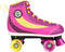 Nijdam Sugar Babe - Rolschaatsen - Retro PU leer - Roze/Paars/Geel