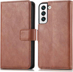 iMoshion Hoesje Geschikt voor Samsung Galaxy S22 Hoesje Met Pasjeshouder - iMoshion Luxe Bookcase - Bruin