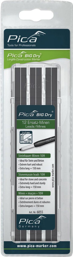 Pica 6055 BIG Dry - Navulling Steenpotlood 10H - Grafiet