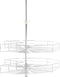 vidaXL - Draadmand - keuken - 2-laags - 270 - graden - 71x71x80 - cm - zilverkleurig