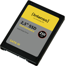 Intenso Performance - SSD 2,5" 250GB - SATA III 550MB/s lezen 500MB/s schrijven